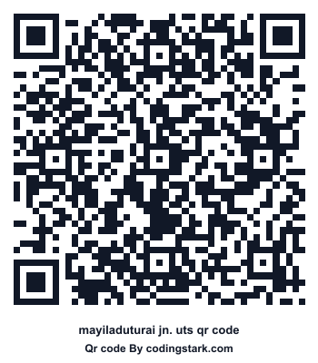 Mayiladuturai Jn. UTS QR Code