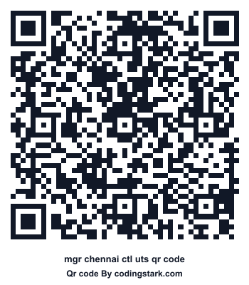 Mgr Chennai Ctl UTS QR Code