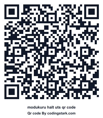 Modukuru Halt UTS QR Code