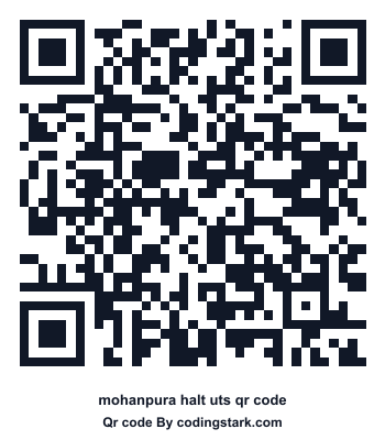 Mohanpura Halt UTS QR Code