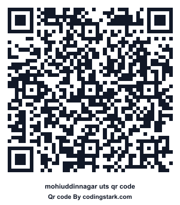Mohiuddinnagar UTS QR Code