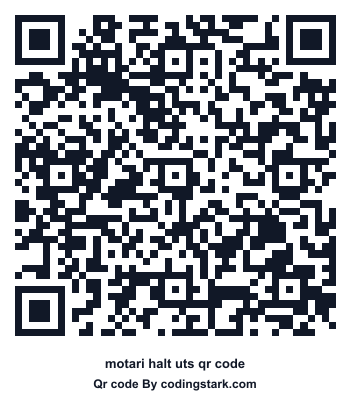 Motari Halt UTS QR Code