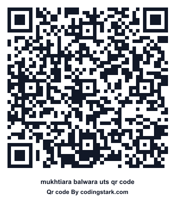 Mukhtiara Balwara UTS QR Code