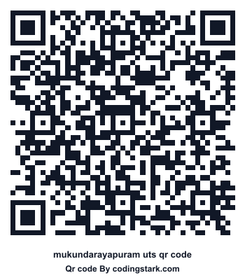 Mukundarayapuram UTS QR Code
