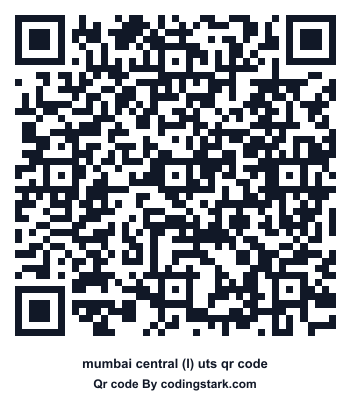Mumbai Central (l) UTS QR Code
