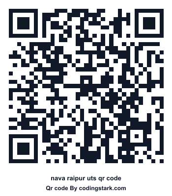 Nava Raipur UTS QR Code
