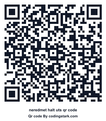 Neredmet Halt UTS QR Code