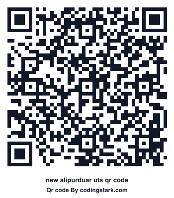 New Alipurduar UTS QR Code