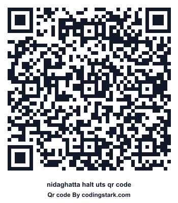 Nidaghatta Halt UTS QR Code