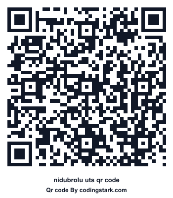 Nidubrolu UTS QR Code