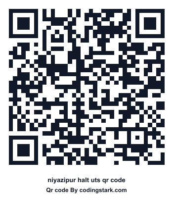 Niyazipur Halt UTS QR Code