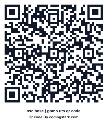 Nsc Bose J Gomo UTS QR Code