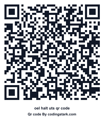 Oel Halt UTS QR Code