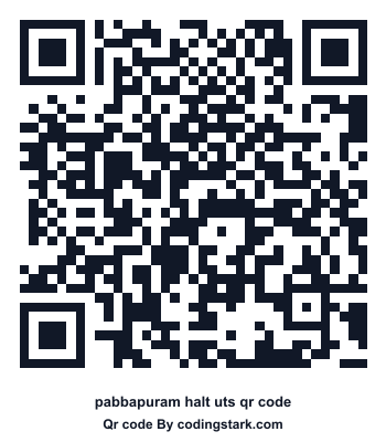 Pabbapuram Halt UTS QR Code