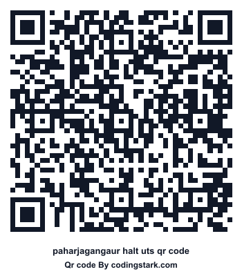 Paharjagangaur Halt UTS QR Code