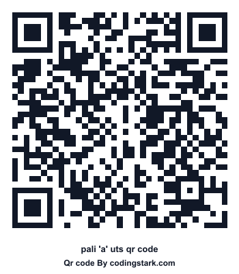 Pali 'a' UTS QR Code