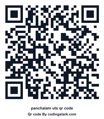 Panchalam UTS QR Code