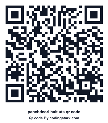 Panchdeori Halt UTS QR Code