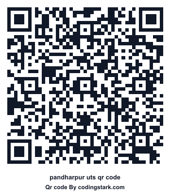 Pandharpur UTS QR Code