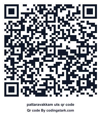 Pattaravakkam UTS QR Code