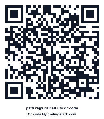 Patti Rajpura Halt UTS QR Code