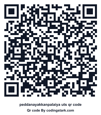 Peddanayakkanpalaiya UTS QR Code