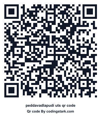 Peddavadlapudi UTS QR Code
