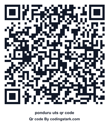 Ponduru UTS QR Code
