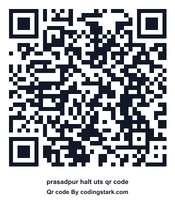 Prasadpur Halt UTS QR Code