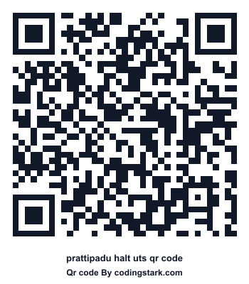 Prattipadu Halt UTS QR Code