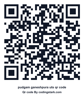 Pudgam Ganeshpura UTS QR Code