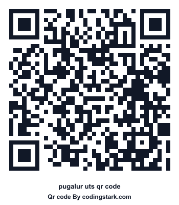 Pugalur UTS QR Code