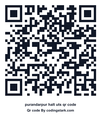 Purandarpur Halt UTS QR Code