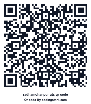 Radhamohanpur UTS QR Code