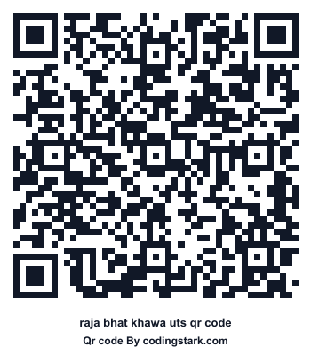 Raja Bhat Khawa UTS QR Code