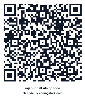 Rajapur Halt UTS QR Code