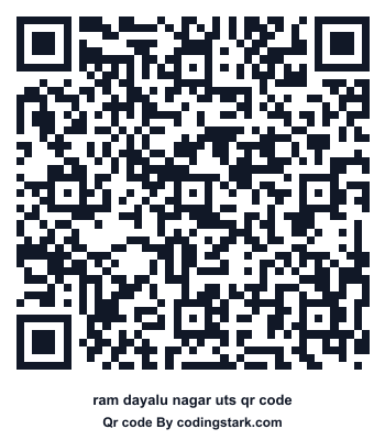 Ram Dayalu Nagar UTS QR Code