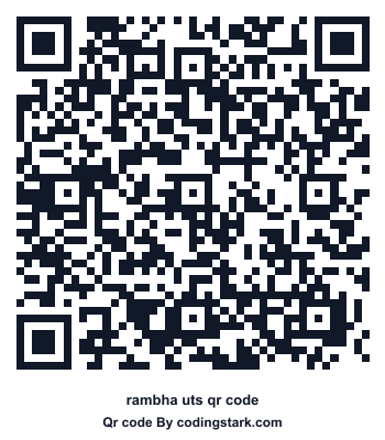 Rambha UTS QR Code