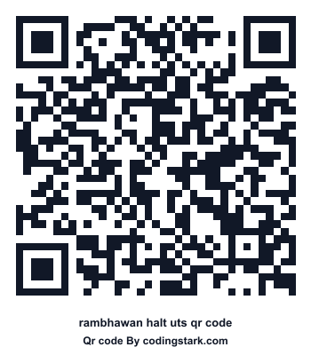 Rambhawan Halt UTS QR Code