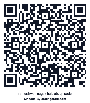 Rameshwar Nagar Halt UTS QR Code