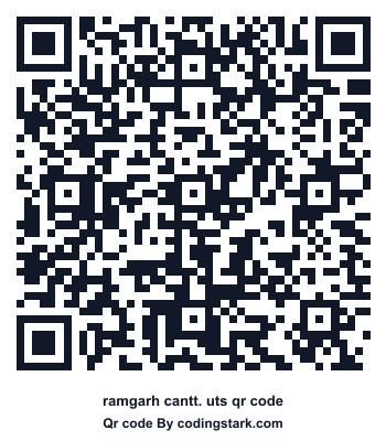 Ramgarh Cantt. UTS QR Code