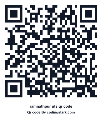 Ramnathpur UTS QR Code