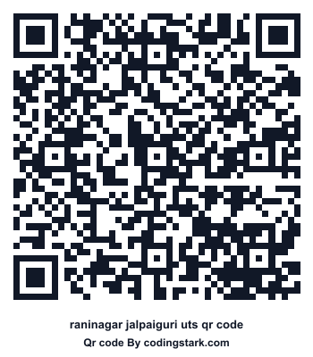 Raninagar Jalpaiguri UTS QR Code