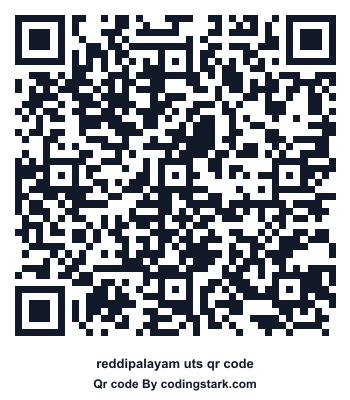 Reddipalayam UTS QR Code