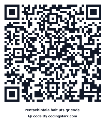 Rentachintala Halt UTS QR Code