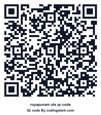 Royapuram UTS QR Code