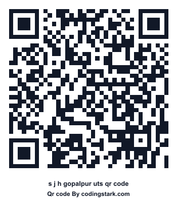 S J H Gopalpur UTS QR Code