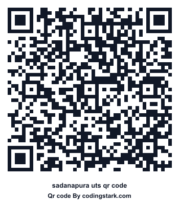 Sadanapura UTS QR Code