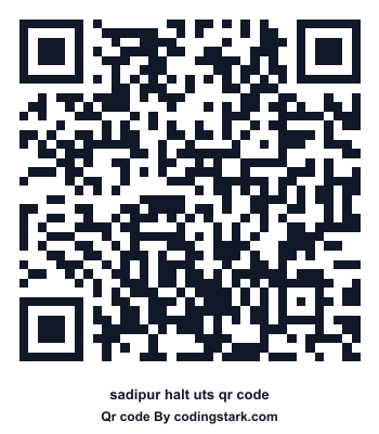 Sadipur Halt UTS QR Code