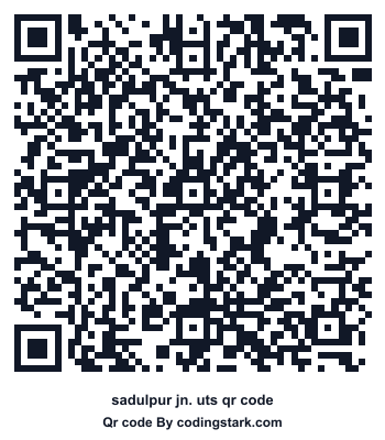 Sadulpur Jn. UTS QR Code
